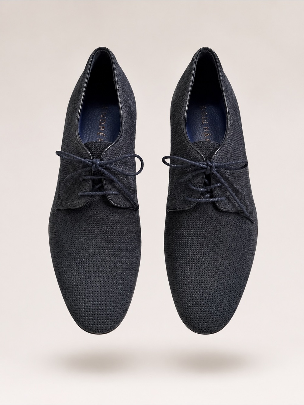NWT: Men's Navy Suede Italian Dress Shoes